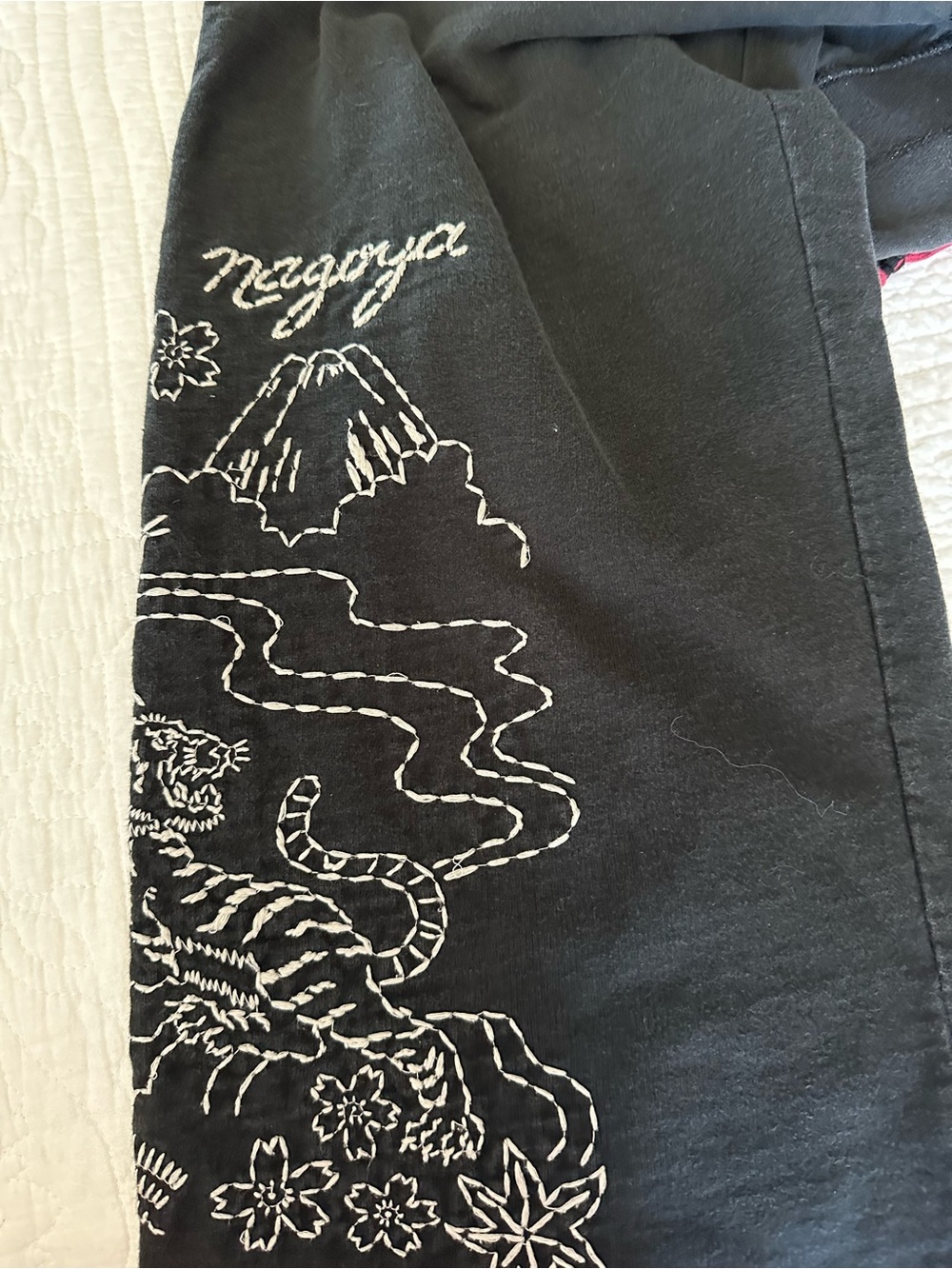 Vintage Lucky Brand Nagoya Tiger Y2K Sweatpants | Embroidered | 34” Inseam | L - Picture 7 of 10